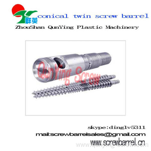 China Professional Manufacturer Of Twin Conical Screw And Barrel 